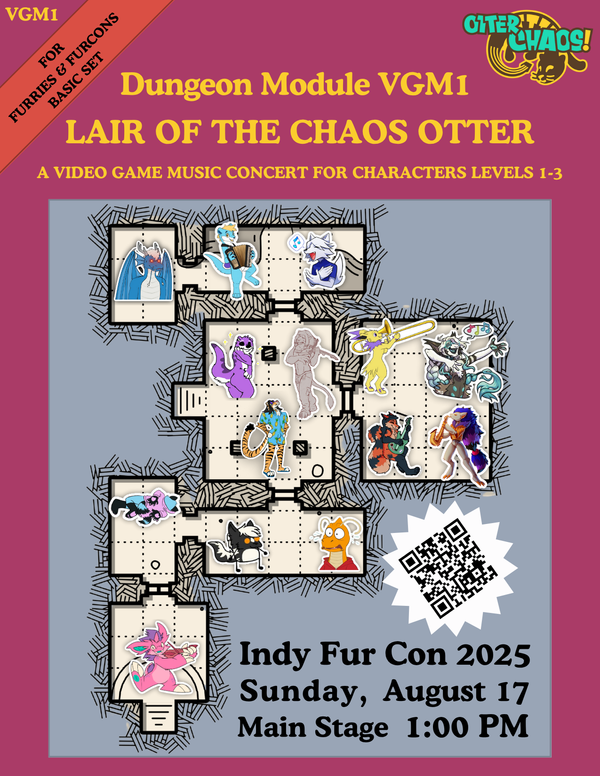 Otter Chaos! Video Game Concert - IFC 2025, Aug 17th, 1:00pm-2:30pm.